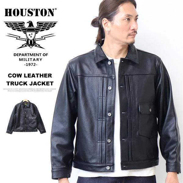 HOUSTON（ヒューストン） カウレザー トラッカージャケット ファースト
