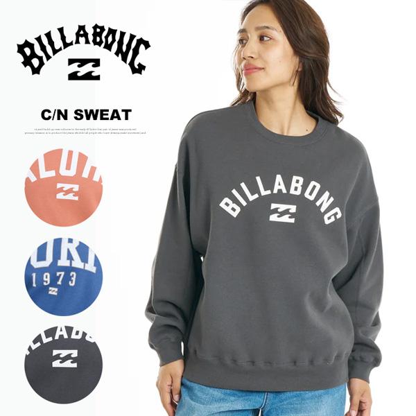 BILLABONG ビラボン ウィメンズ MONO ALOHA KENDAL CREW スウェットシャツ トレーナー 裏起毛 MEDIUM LOOSE レディース 送料無料 BG014008
