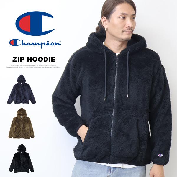 Champion フリーススカート M ネイビー Champion（チャンピオン） ボアフリース ジップパーカー メンズ