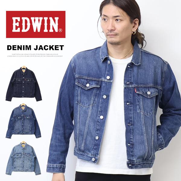 大きいサイズ EDWIN エドウィン Gジャン デニムジャケット ET1136 ジージャン デニム メンズ トラッカージャケット 定番 送料無料
