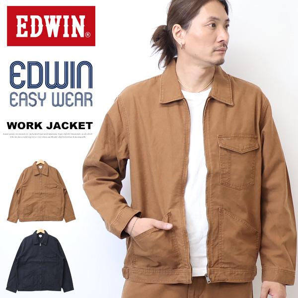 JERSEYS EDWIN エドウィン EASY WEAR ジップアップ ワークジャケット