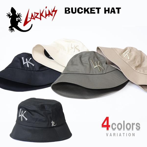 LARKINS（ラーキンス） トナルロゴ刺繍 バケットハット 帽子 バケハ