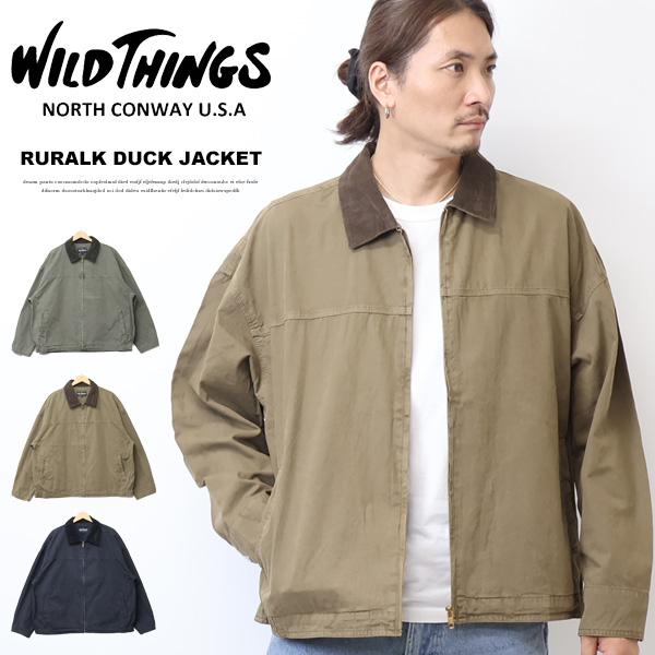 WILD THINGS ワイルドシングス RURALK DUCK JACKET ルーラルダックジャケット メンズ ブルゾン ライトアウター 送料無料 WT262-15-Q3