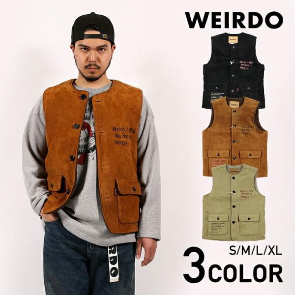 ウィアード レザーベスト メンズ WEIRDO WEIRDOLIGHT RANCH