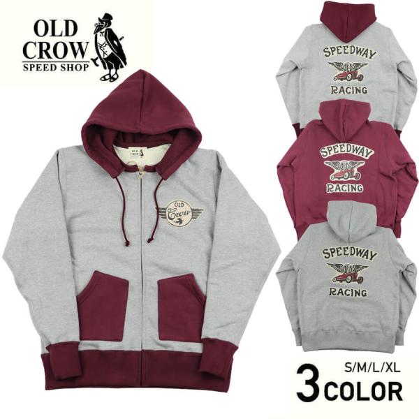 OLD CROW スウェット M コットン100% オールドクロウ OLD CROW GO FAST - SHAWL COLLAR SWEAT