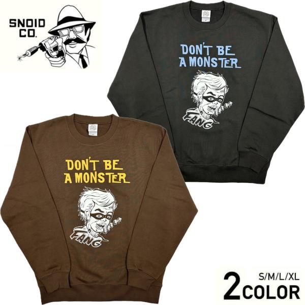 SNOID（スノイド） クルーネックスウェット メンズ 長袖 SNOID FANG C