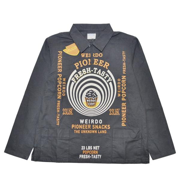 WEIRDO POPCORN - L/S PULLOVER SHIRTS (BLACK)ウィアード プル WEIRDO POPCORN - L/S PULLOVER SHIRTS (BLACK)ウィアード プル