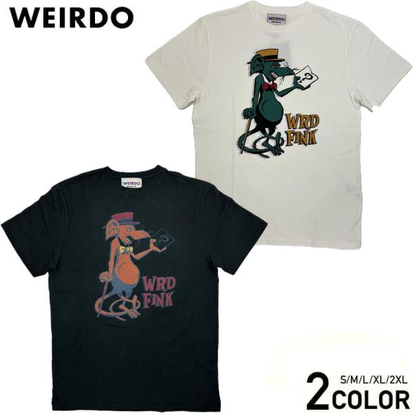 WEIRDO ウィアード Tシャツ 半袖 クルーネック メンズ WRD FINK