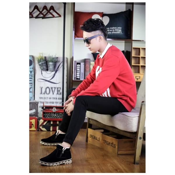 ムートンブーツ ショートブーツ メンズブーツ ワークブーツ 裏起毛 