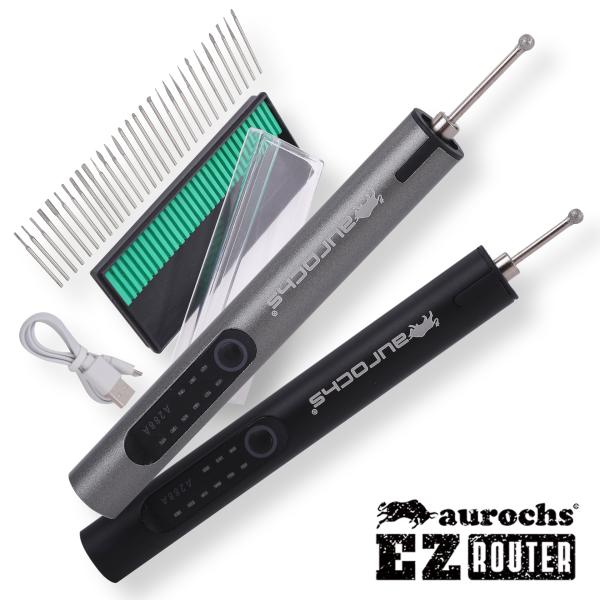 3段変速 32PCSビット 充電式 ミニルーター 3.7V 高速回転 aurochs 充電式 ミニルーター 3段変速 照明 TYPE-C コンパクト 電動