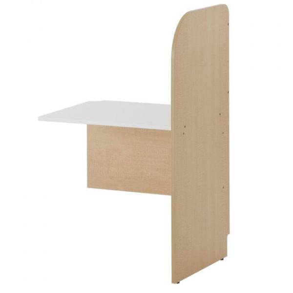 【商品説明】プライベート空間で集中できるPCブースデスクのW700増連の背板付き。別売の基本タイプに連結してご利用いただけます。天板、側板に配線用の切り欠きがあります。＊Z-SHPCB-70ADNAの部品変更後継品。 耐荷重：天板約50Kg...