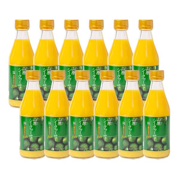 山原シークワーサー 300ml×12本セット 送料無料 山原シークヮーサー 沖縄 シークワーサー シークヮーサー 果汁100% 原液 ストレート やんばる 世界遺産