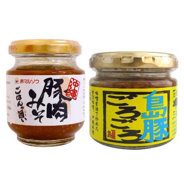 ≪豚肉みそ≫【名　称】味噌加工品【内 容 量】140g【原材料名】みそ、砂糖、豚肉、しょうゆ、植物油、酒精、（原材料の一部に小麦、大豆を含む）【保存方法】直射日光を避け、冷暗所で保存【備考】沖縄県産の豚肉を使用し、お味噌は米と麦のあわせみそ...
