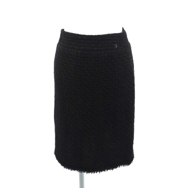 CHANEL（シャネル） ツイードタイトスカート/P27755V16933/36/ブラック