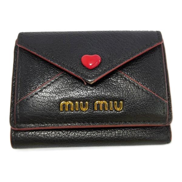 MIUMIU / ミュウミュウ　マドラスラブ ラブレター 三つ折り財布 MIUMIU / ミュウミュウ マドラスラブ ラブレター 三つ折り財布