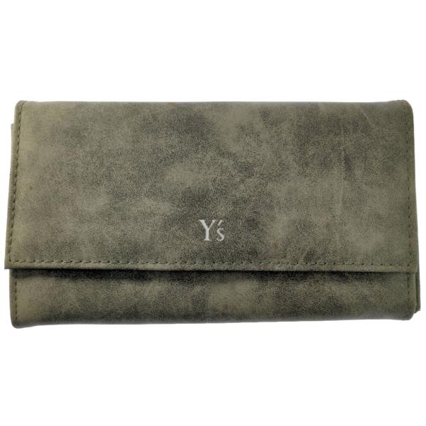 Y’s Yohji Yamamoto ヨウジヤマモト ワイズ 長財布 グレー スエード調 /b260627/619092