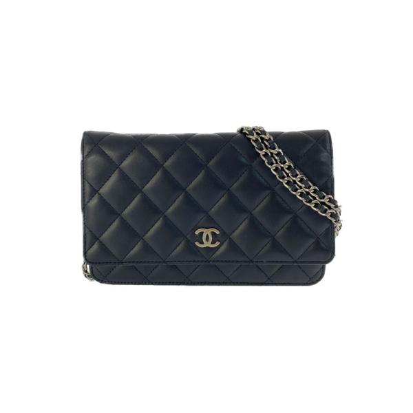 CHANEL シャネル マトラッセ・チェーンウォレット ラムスキン