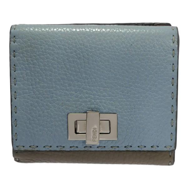 FENDI（フェンディ） ピーカブー・2つ折り財布/スカイブルー/FENDI