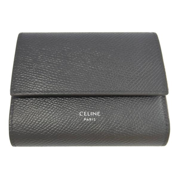 CELINE 二つ折り財布 ブラック/シルバー 楽天市場】CELINE セリーヌ トリオンフ 黒 ブラック シルバー