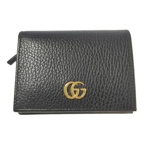 GUCCI GGマーモント GUCCI（グッチ） GGマーモント・レザー 2つ折り財布 ミニ財布/735830