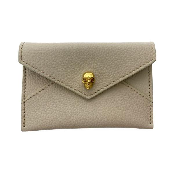 美品 アレキサンダーマックイーン スカルエンベロープカードホルダー