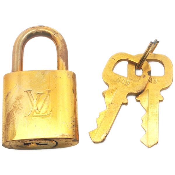 LOUIS VUITTON ルイヴィトン パドロック 南京錠 バッグチャーム バッグアクセサリー ゴールド /b260513/614390