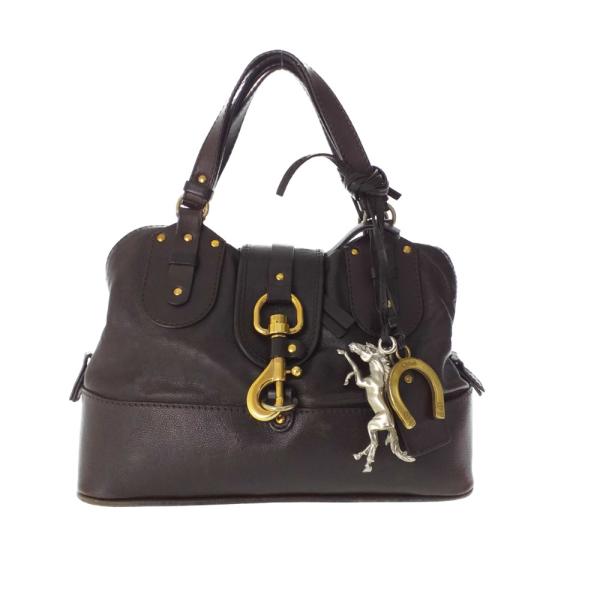 Chloe／ケララ馬蹄チャーム付 Chloe クロエ ケララ・ハンドバッグ 馬蹄 チャーム付/ダーク