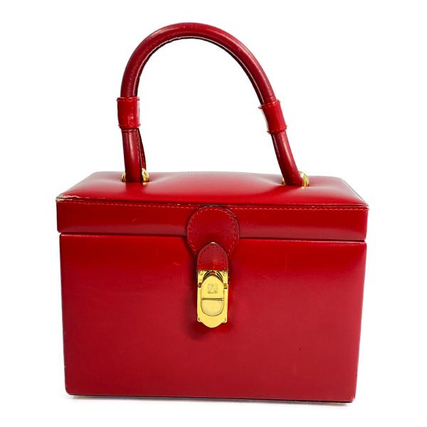 LOEWE ロエベ バニティボックスハンドバッグ/レッド/LOEWE 翌日配送可