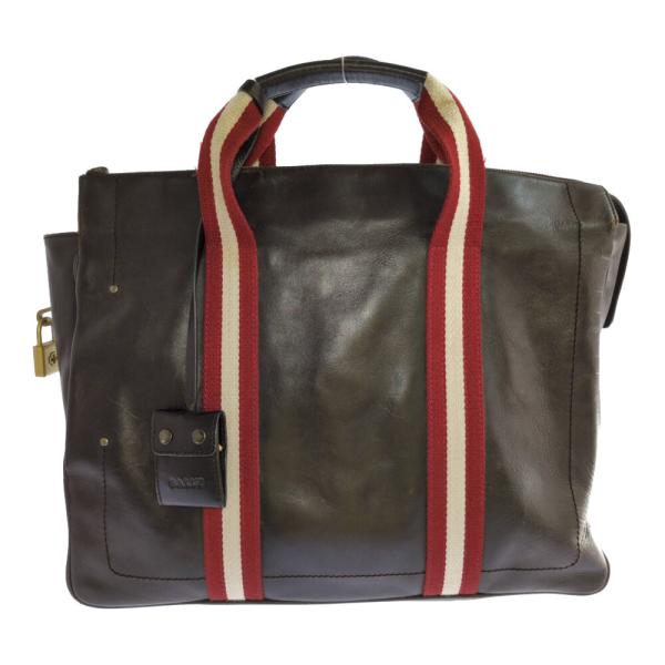 BALLY バリー バリーストライプバッグ ブラウン /b260429/613364