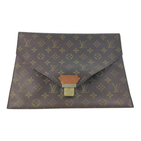 LOUIS VUITTON ルイヴィトン モノグラム・レザー クラッチバッグ LOUIS VUITTON ルイヴィトン モノグラム・レザー クラッチバッグ
