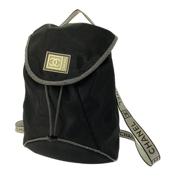 CHANEL（シャネル） スポーツライン メッシュリュックバッグ/ブラック