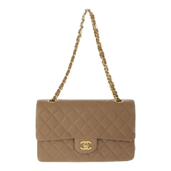 CHANEL ベージュ マトラッセキルティング バッグ シャネル CHANEL マトラッセ25 A01112 ベージュ SV金具 キャビア