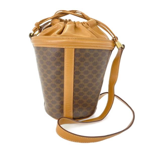 セリーヌ マカダム 巾着 ショルダーバッグ CELINE セリーヌ マカダム 巾着 ミニバッグ ショルダーバッグ