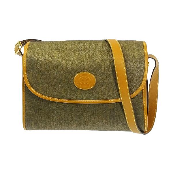 GUCCI グッチ オールドグッチ・ロゴ フラップ ショルダーバッグ