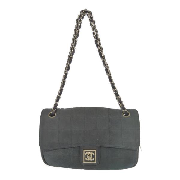 CHANEL シャネル チョコバー ビニール スエード チェーンショルダーバッグ CHANEL シャネル チョコバー スエード チェーンショルダーバッグ 2.55