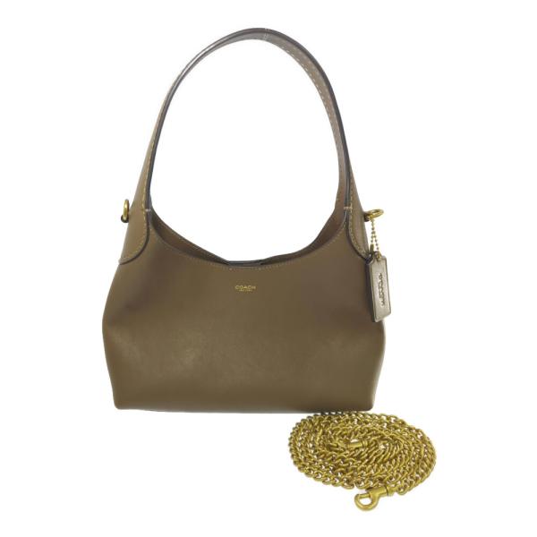 COACH コーチ ブルックリン・トップハンドル・ゴールドチェーン