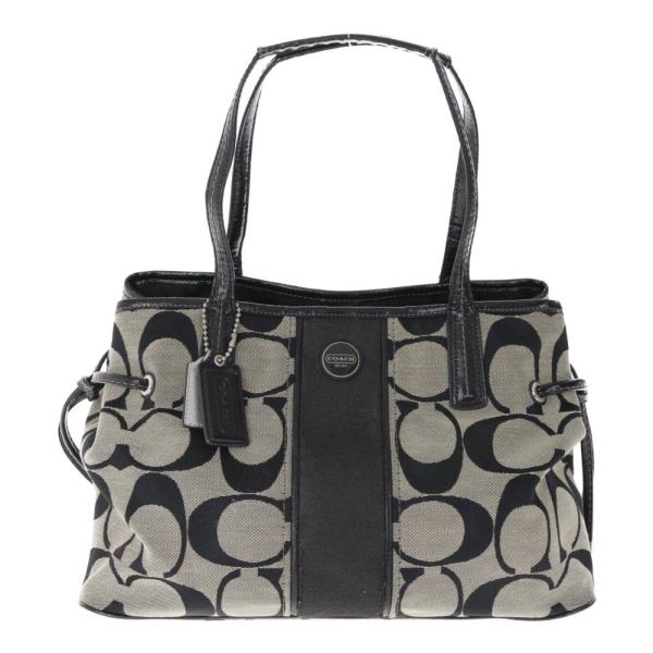 COACH（コーチ） シグネチャー・トートバッグ/F21949/ブラック/グレー