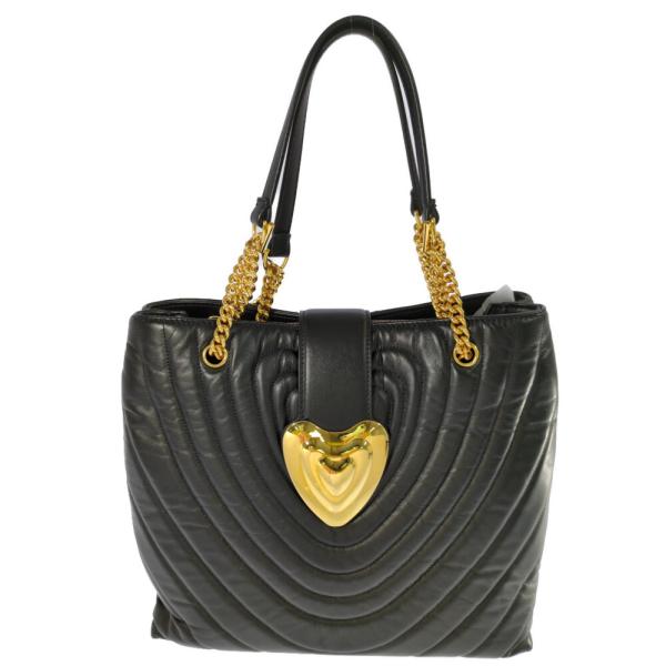 ESCADA エスカーダ ゴールドハートバックル キルティング チェーン