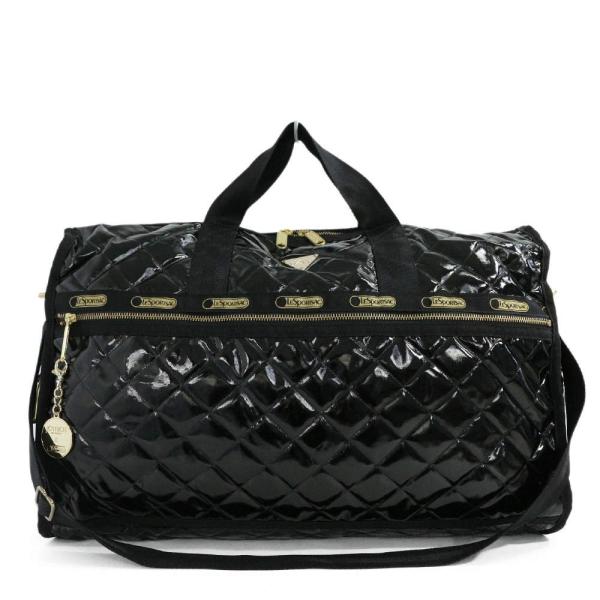 LeSportsac　ボストンバッグ2way 　ジョイリッチ　黒金　キルティング LeSportsac ボストンバッグ2way ジョイリッチ 黒金 キルティング