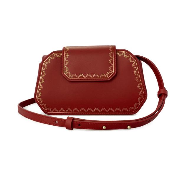 カルティエ ショルダーバッグ 2way レッド 赤 希少 ガーランドドゥ 美品✨ Cartier（カルティエ） ガーランドドゥカルティエナノ・2WAYショルダー