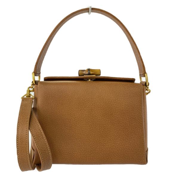 【極上美品・使用感少ない✨】グッチ バンブー 2way ショルダーバッグ レザー GUCCI（グッチ） バンブー・オールドグッチ・レザー2WAYショルダー