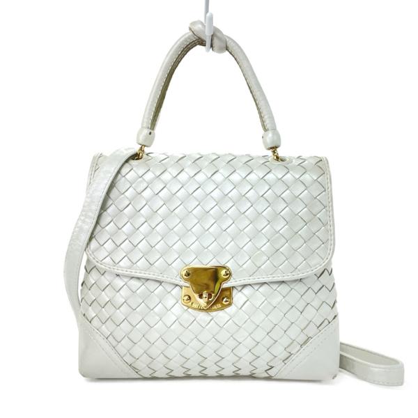 美品✨ボッテガヴェネタ　２way　ハンドバッグ　イントレチャート　ターンロック BOTTEGA VENETA ボッテガヴェネタ トートバッグ 2way A4対応