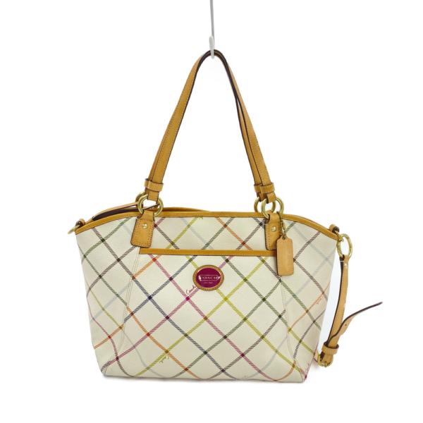 COACH ロゴ入りホワイトバッグ コーチ COACH バッグ （ホワイト） -ファッション通販 FASHION
