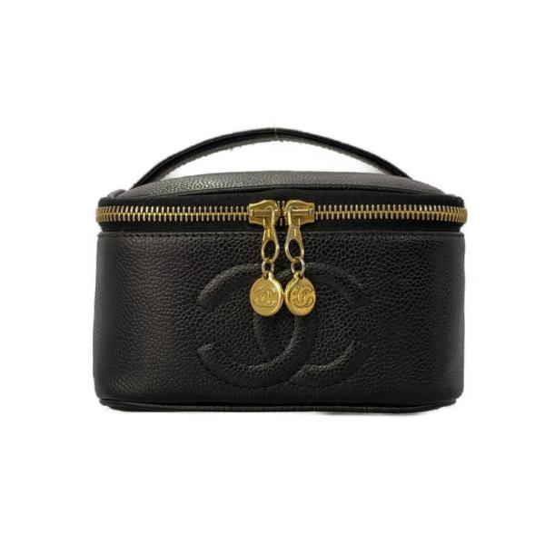 CHANEL バニティ キャビアスキン ヴィンテージ 付属品完備 お得価格 CHANEL（シャネル） ヴィンテージシャネル キャビアスキン バニティ
