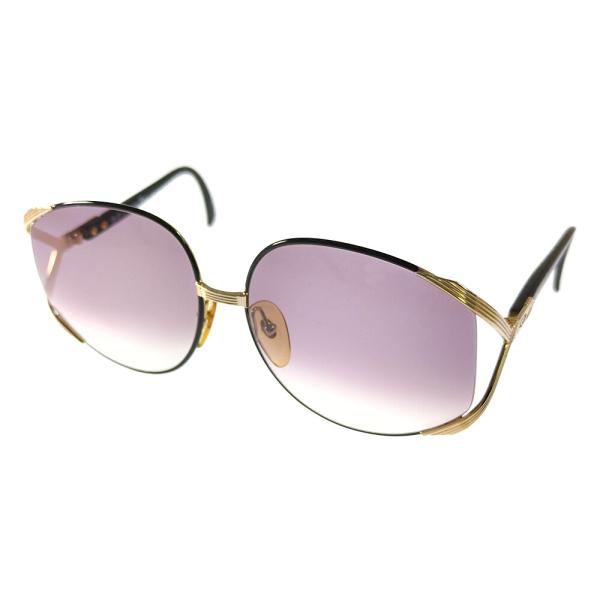 Christian Dior クリスチャンディオール ウェリントンサングラス メガネ ブラック /b260627/619096