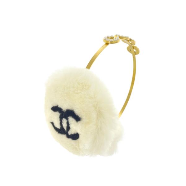 CHANEL（シャネル） COCOパール ラパンファー イヤーカフ 耳当てetc