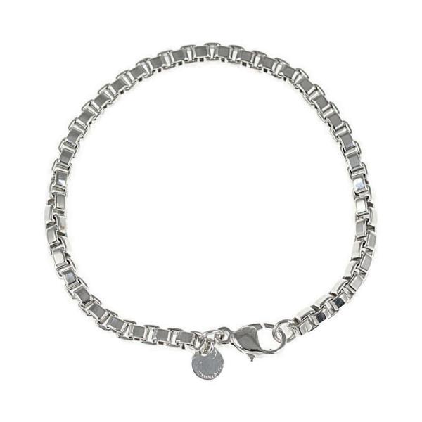 【美品】Tiffany & Co. SV925ベネチアンチェーンブレスレット TIFFANY&Co. ティファニー ベネチアン・チェーンブレスレット