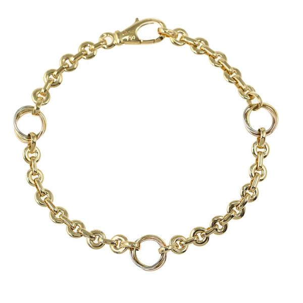 Cartier カルティエ トリニティ 3モチーフブレスレット/K18YG WG PG