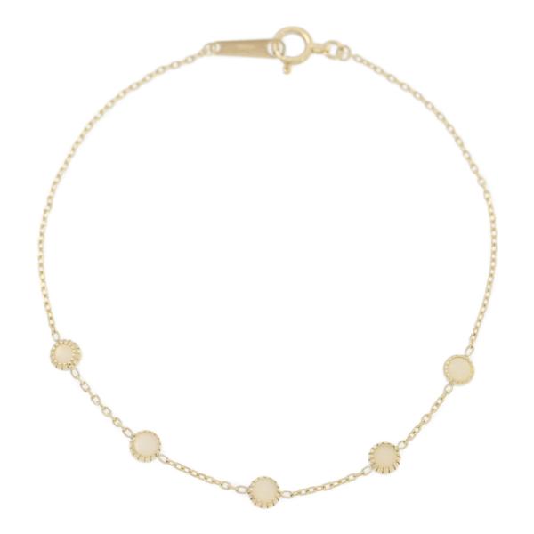 【agete】アガット オパールブレスレット agete アガット オパール ブレスレット/K10YG/416-0.7g/イエロー