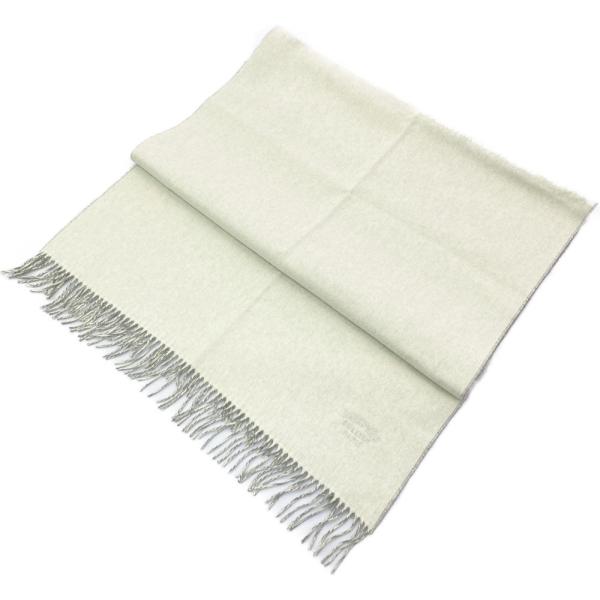 HERMES　エルメス　ストール ダブルフェイス　カシミヤ　マフラー　グレー HERMESカシミヤダブルフェイスマフラー